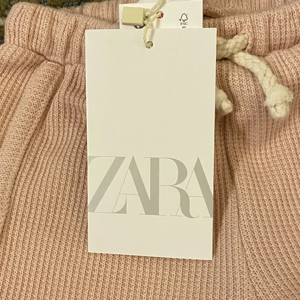 Zara Pink Waffle Shorts